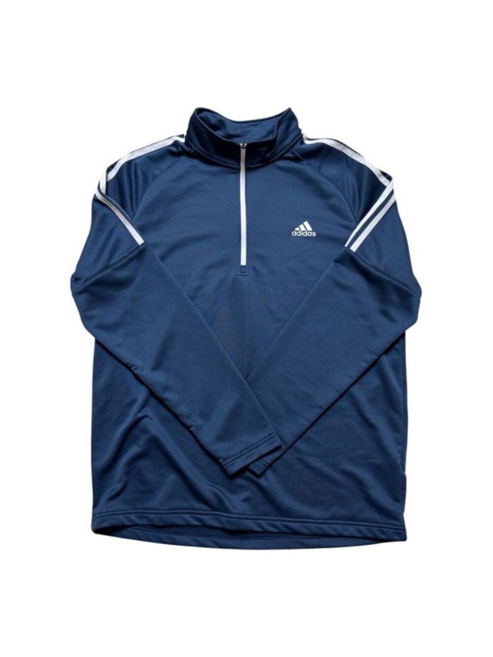 Adidas Golf Quarter Zip Pullover Blue Long Sleeve Men’s Large